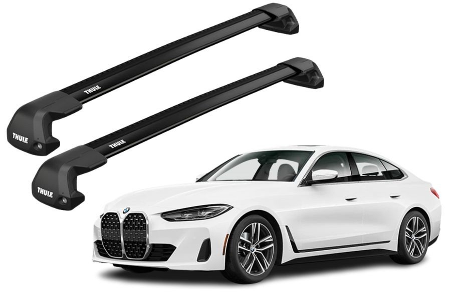 Barras THULE EDGE Flush para autos BMW 4-Series Gran Coupe desde 2022 negro