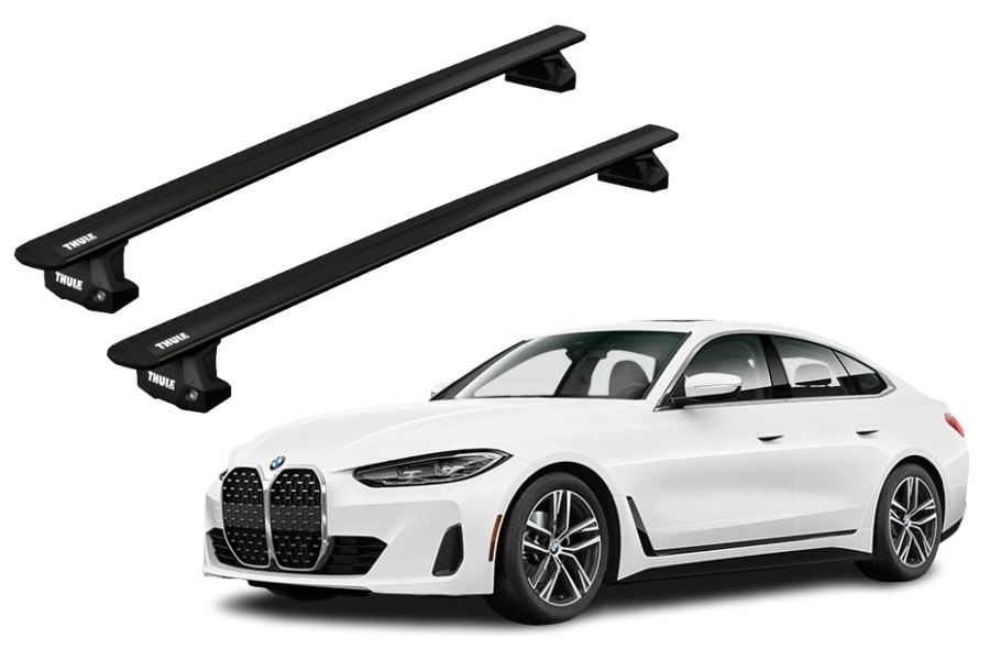 Barras THULE EVO WingBar para autos BMW 4-Series Gran Coupe desde 2022 negro
