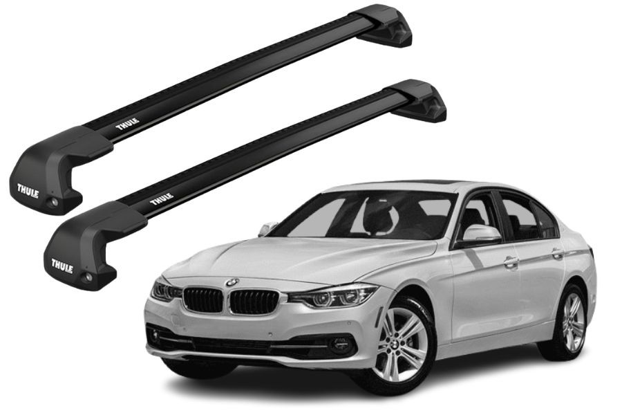 Barras THULE EDGE Flush para autos BMW 3-Series Gran Turismo 2013 a 2020 negro