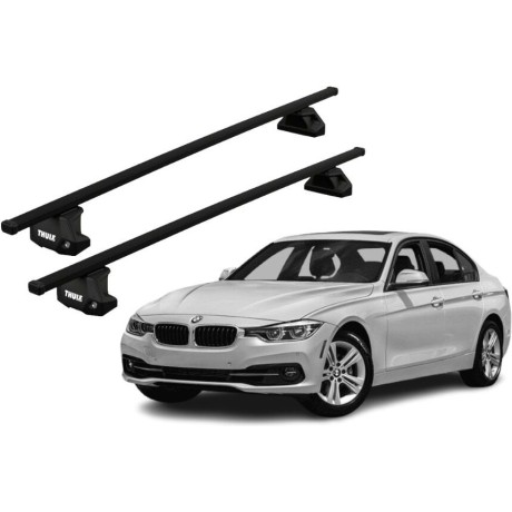 Barras THULE EVO SquareBar para autos BMW 3-Series Gran Turismo 2013 a 2020