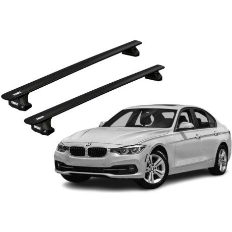 Barras THULE EVO WingBar para autos BMW 3-Series Gran Turismo 2013 a 2020 negro