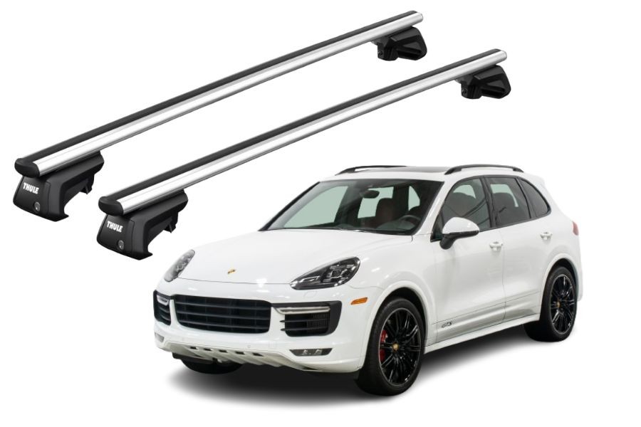 Barras THULE SmartRack XT AluBar para autos PORSCHE Cayenne 2010 a 2017