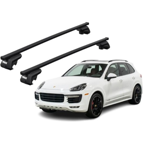 Barras THULE EVO SquareBar para autos PORSCHE Cayenne 2010 a 2017