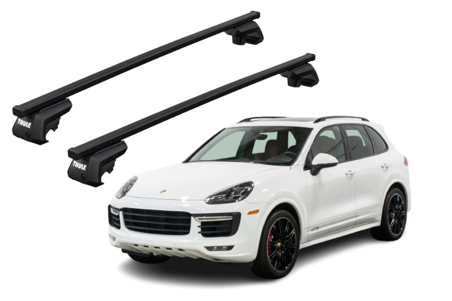 Barras THULE EVO SquareBar para autos PORSCHE Cayenne 2010 a 2017