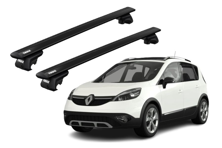Barras THULE EVO WingBar para autos RENAULT Scenic X Mod 2012 a 2016 negro