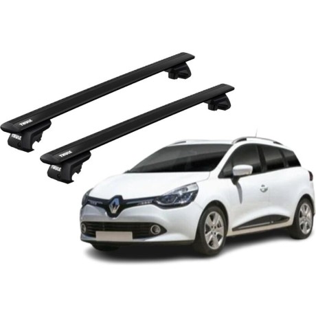 Barras THULE EVO WingBar para autos RENAULT Clio desde 2013 negro