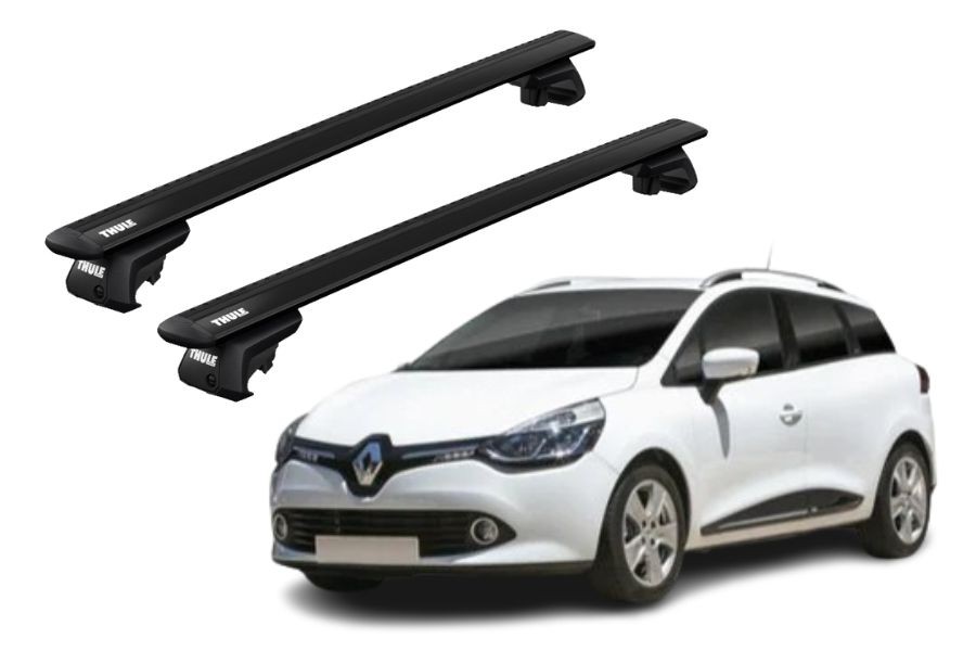 Barras THULE EVO WingBar para autos RENAULT Clio desde 2013 negro