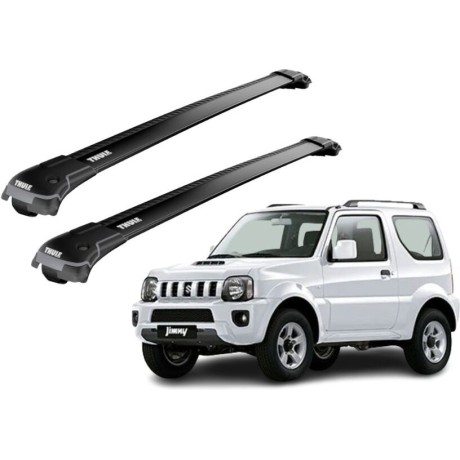 Barras THULE EDGE para autos SUZUKI Jimny 1998 a 2018 negro