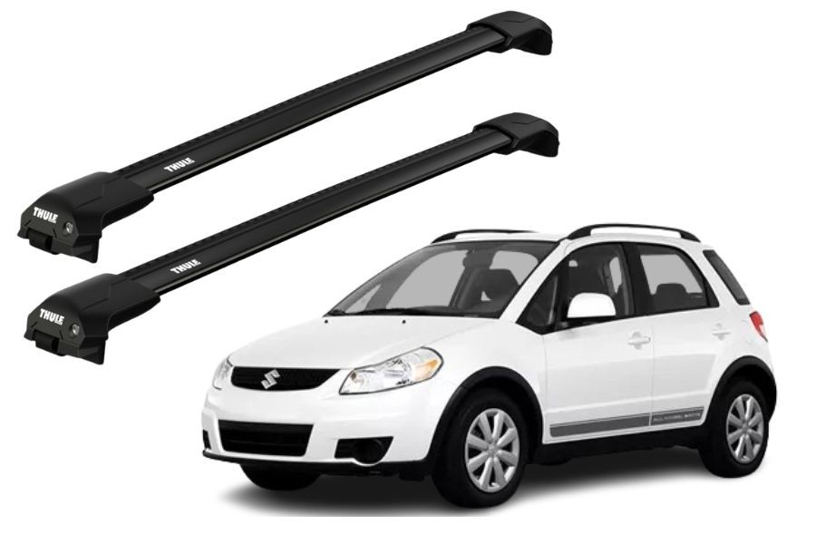 Barras THULE EDGE Flush para autos SUZUKI SX4 2006 a 2013 negro