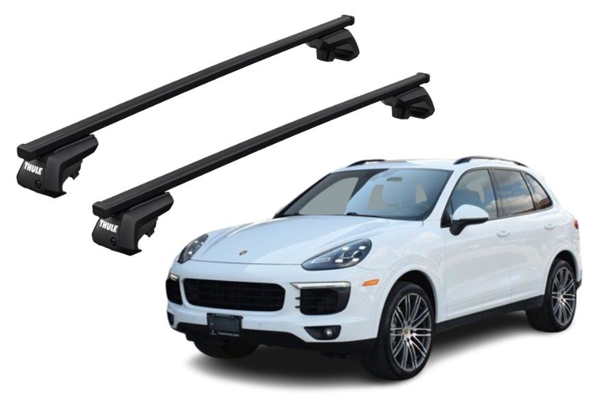 Barras THULE EVO SquareBar para autos PORSCHE Cayenne 2002 a 2009