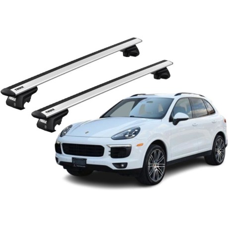 Barras THULE EVO WingBar para autos PORSCHE Cayenne 2002 a 2009