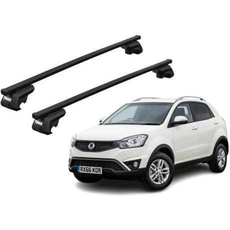 Barras THULE EVO SquareBar para autos SSANGYONG Korando 2011 a 2019