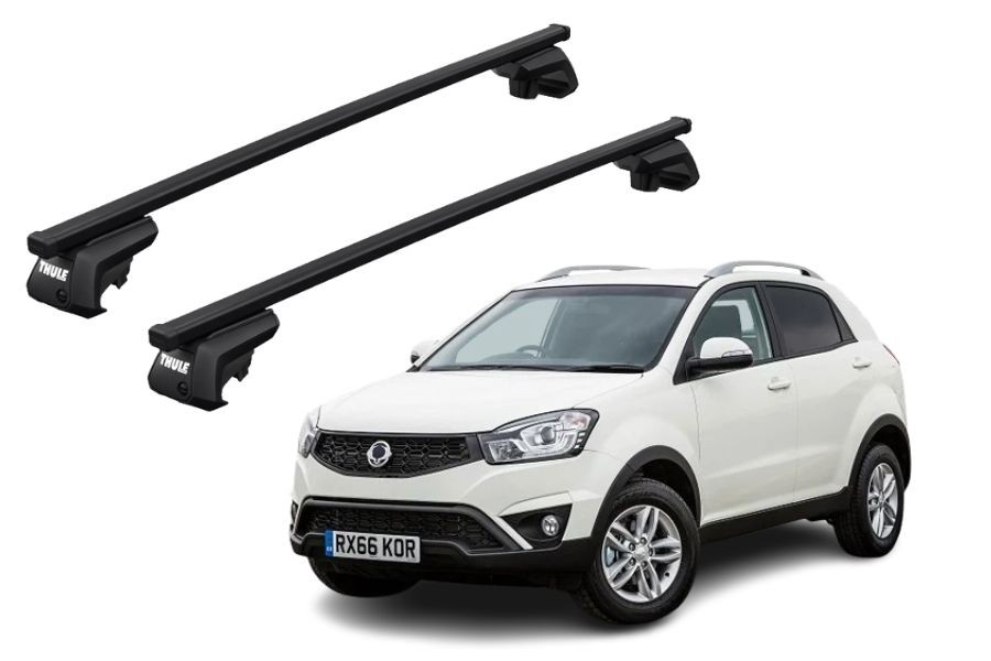 Barras THULE EVO SquareBar para autos SSANGYONG Korando 2011 a 2019