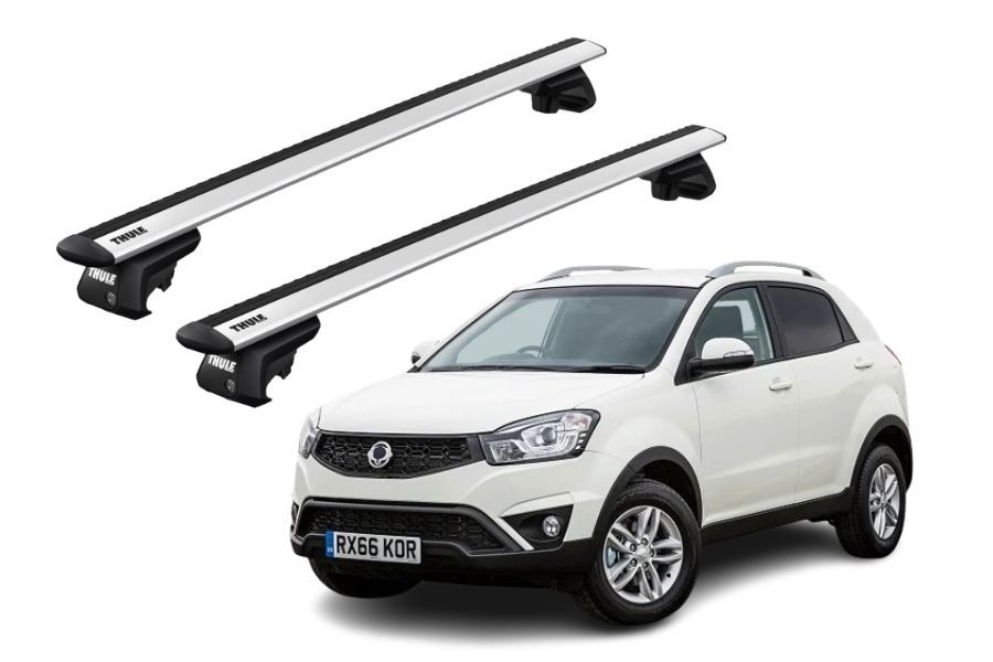Barras THULE EVO WingBar para autos SSANGYONG Korando 2011 a 2019
