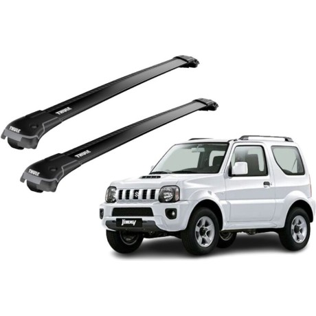 Barras THULE EDGE para autos SUZUKI Jimny Sierra 1998 a 2018 negro
