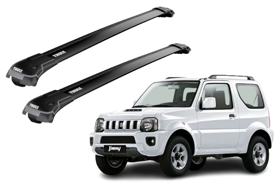 Barras THULE EDGE para autos SUZUKI Jimny Sierra 1998 a 2018 negro