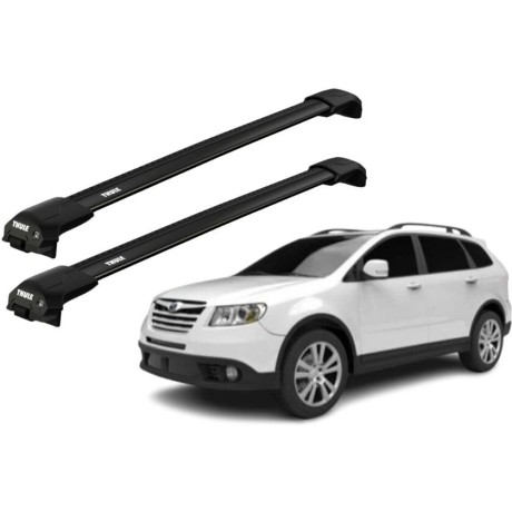 Barras THULE EDGE Flush para autos SUBARU Tribeca desde 2008 negro