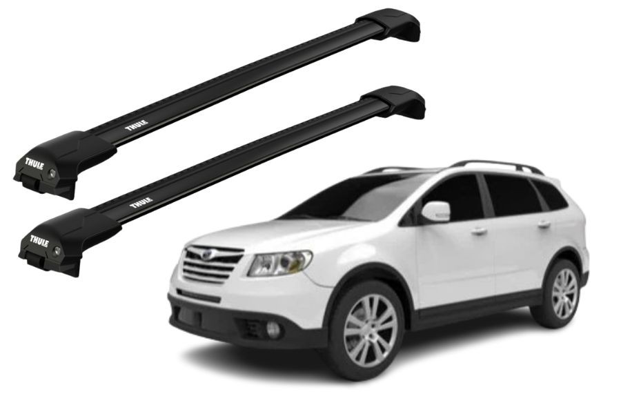 Barras THULE EDGE Flush para autos SUBARU Tribeca desde 2008 negro