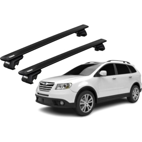 Barras THULE EVO WingBar para autos SUBARU Tribeca desde 2008 negro