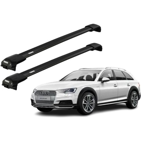 Barras THULE EDGE Flush para autos AUDI A4 Allroad desde 2016 negro