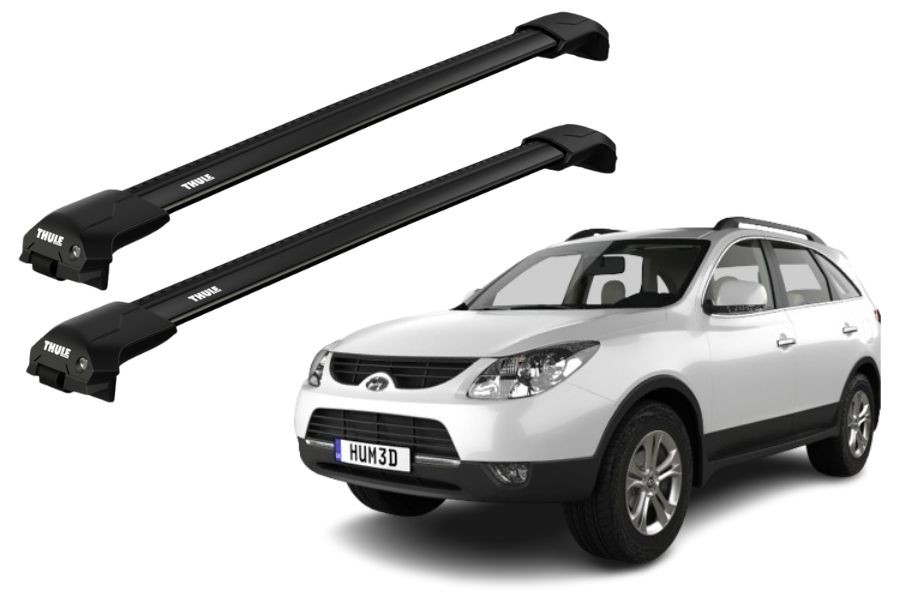 Barras THULE EDGE Flush para autos HYUNDAI ix55 desde 2008 negro