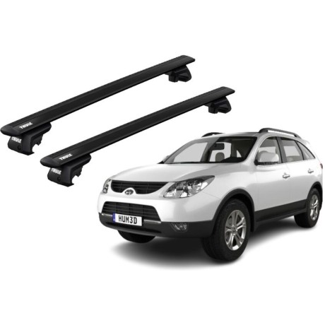 Barras THULE EVO WingBar para autos HYUNDAI ix55 desde 2008 negro