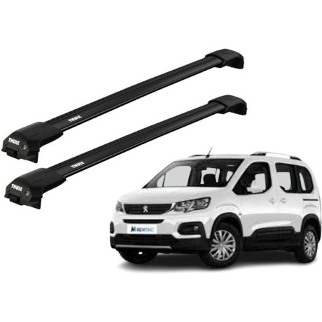 Barras Thule PEUGEOT Rifter 19- RE / EDGE FLUSH BLACK