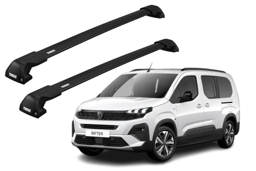 Barras Thule PEUGEOT Rifter 19- RA / EDGE Flush BLACK