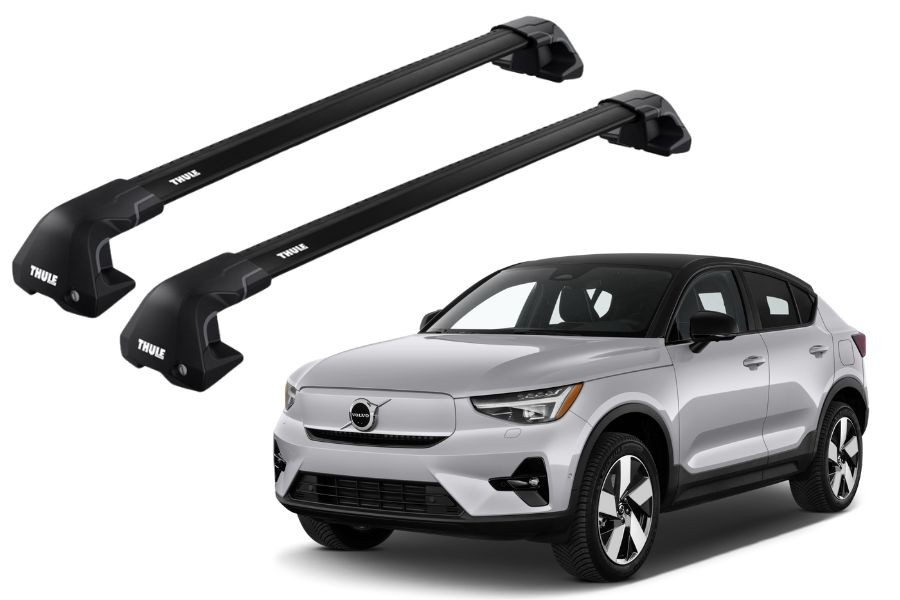 Barras THULE EDGE Flush para autos VOLVO C40 Recharge desde 2022 - 2024 negro