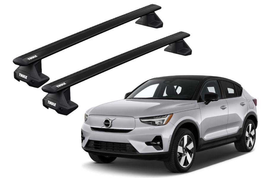 Barras THULE EVO WingBar para autos VOLVO C40 Recharge desde 2022 - 2024 negro