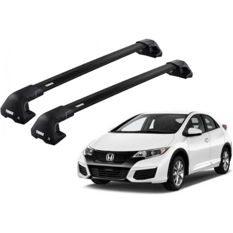 Barras THULE EDGE Flush para autos HONDA Civic 2012 a 2015 negro