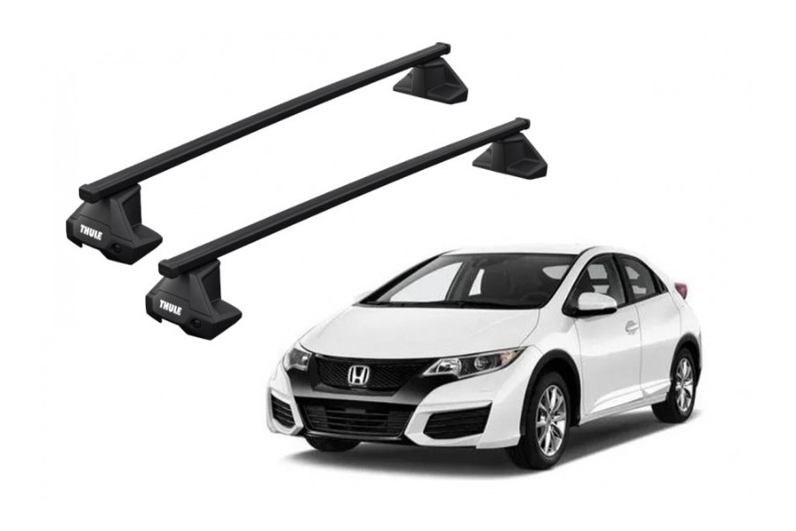 Barras THULE EVO SquareBar para autos HONDA Civic 2012 a 2015