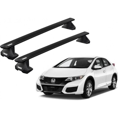 Barras THULE EVO WingBar para autos HONDA Civic 2012 a 2015 negro