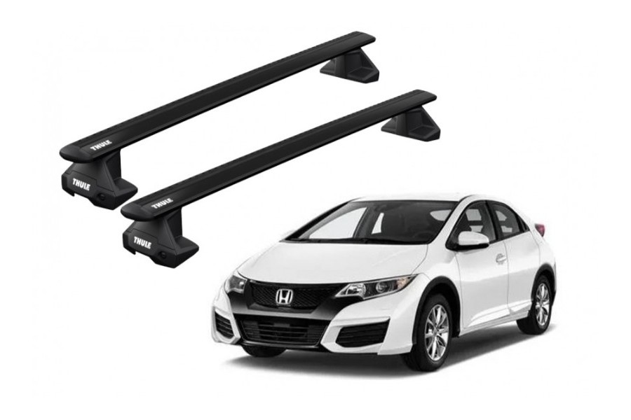 Barras THULE EVO WingBar para autos HONDA Civic 2012 a 2015 negro