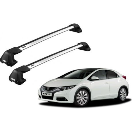 Barras THULE EDGE Flush para autos HONDA Civic 2012 a 2017