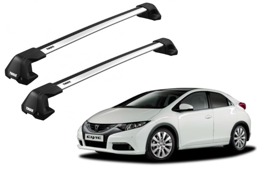 Barras THULE EDGE Flush para autos HONDA Civic 2012 a 2017