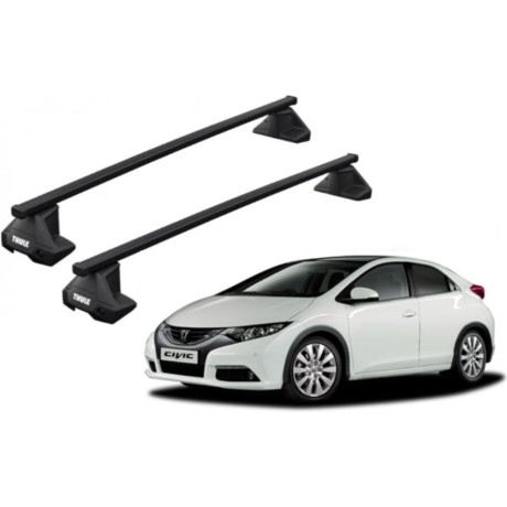 Barras THULE EVO SquareBar para autos HONDA Civic 2012 a 2017