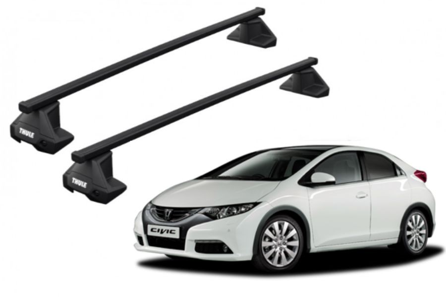 Barras THULE EVO SquareBar para autos HONDA Civic 2012 a 2017