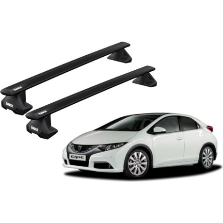 Barras THULE EVO WingBar para autos HONDA Civic 2012 a 2017 negro