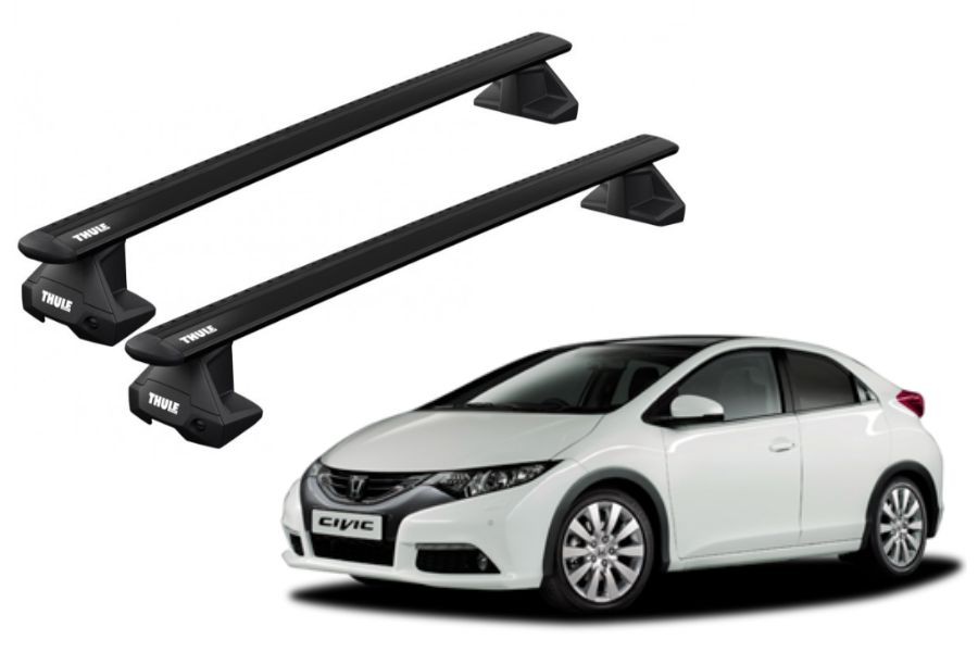 Barras THULE EVO WingBar para autos HONDA Civic 2012 a 2017 negro