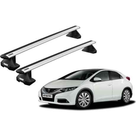 Barras THULE EVO WingBar para autos HONDA Civic 2012 a 2017