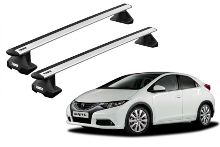 Barras THULE EVO WingBar para autos HONDA Civic 2012 a 2017