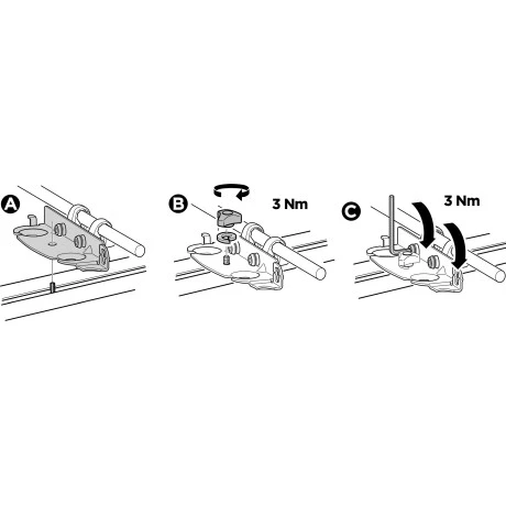 Bracket Thule de Montaje Parrilla Canyon