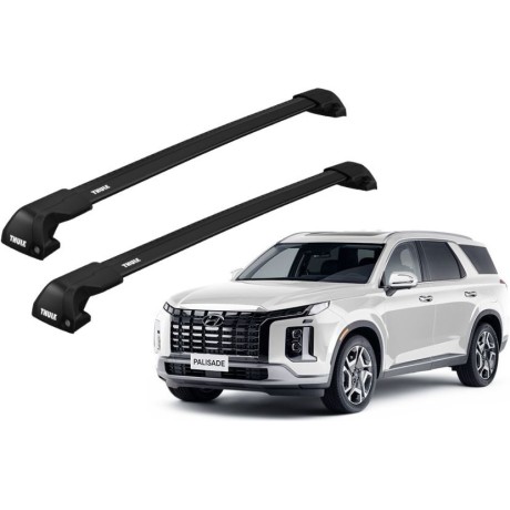 Barras THULE EDGE Flush para autos HYUNDAI Palisade desde 2019 negro