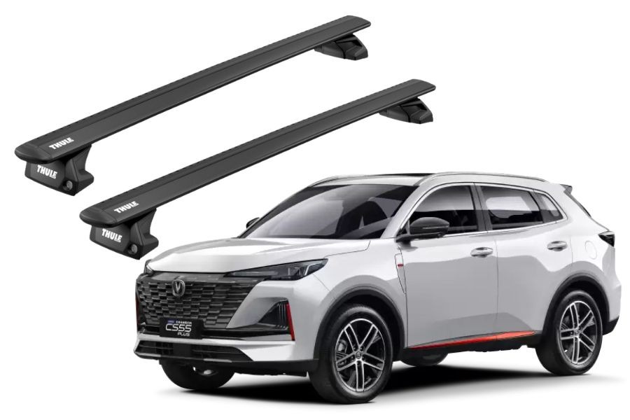 Barras THULE EVO WingBar para autos CHANGAN CS55 desde 2019 negro