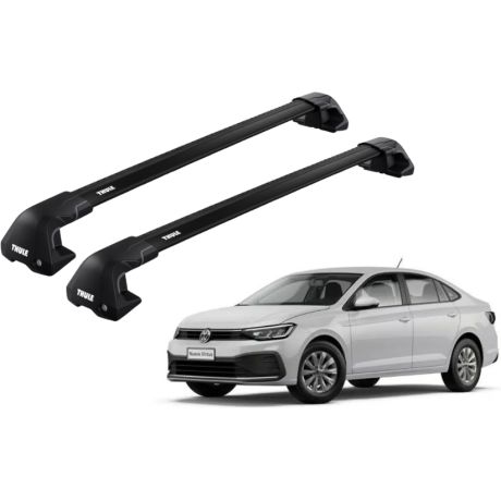 Barras THULE EDGE Flush para autos VOLKSWAGEN Virtus desde 2018 negro