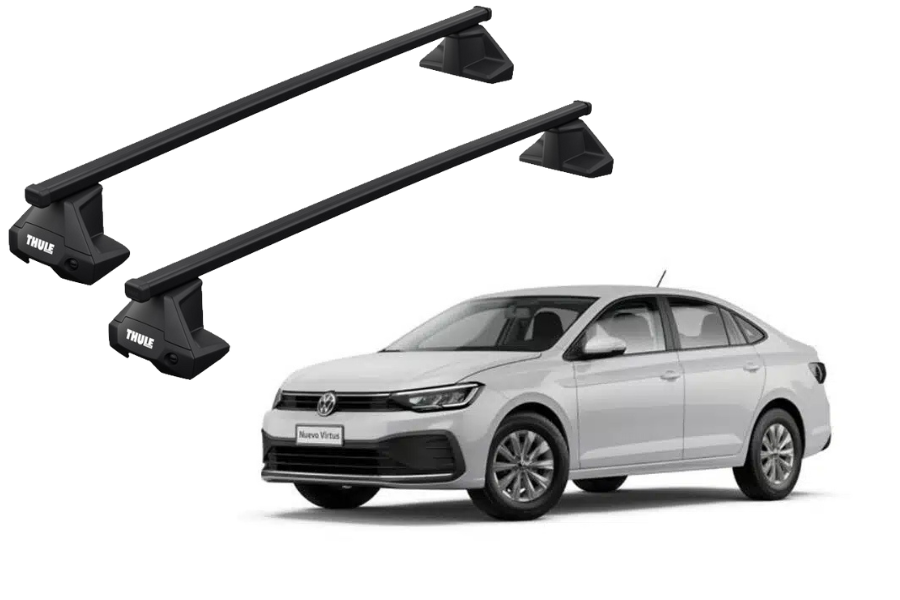 Barras THULE EVO SquareBar para autos VOLKSWAGEN Virtus desde 2018