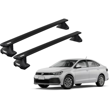 Barras THULE EVO WingBar para autos VOLKSWAGEN Virtus desde 2018 negro