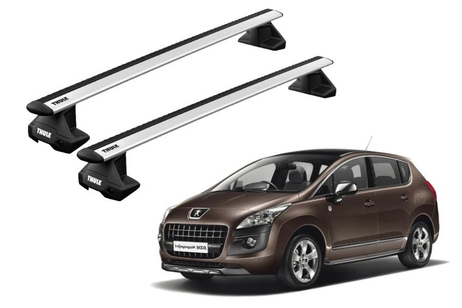 Barras THULE EVO WingBar para autos PEUGEOT 3008 2009 a 2016