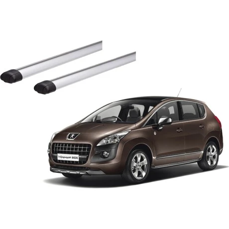 Barras THULE EVO AeroBar para autos PEUGEOT 3008 2009 a 2016 negro